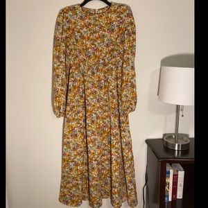 SHEIN Full-Length Floral, Casual Dress